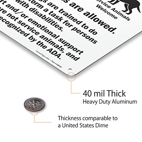 image for SmartSign 14 x 10 inch “No Pets - No Dogs Or Pets Allowed, Comfort/E