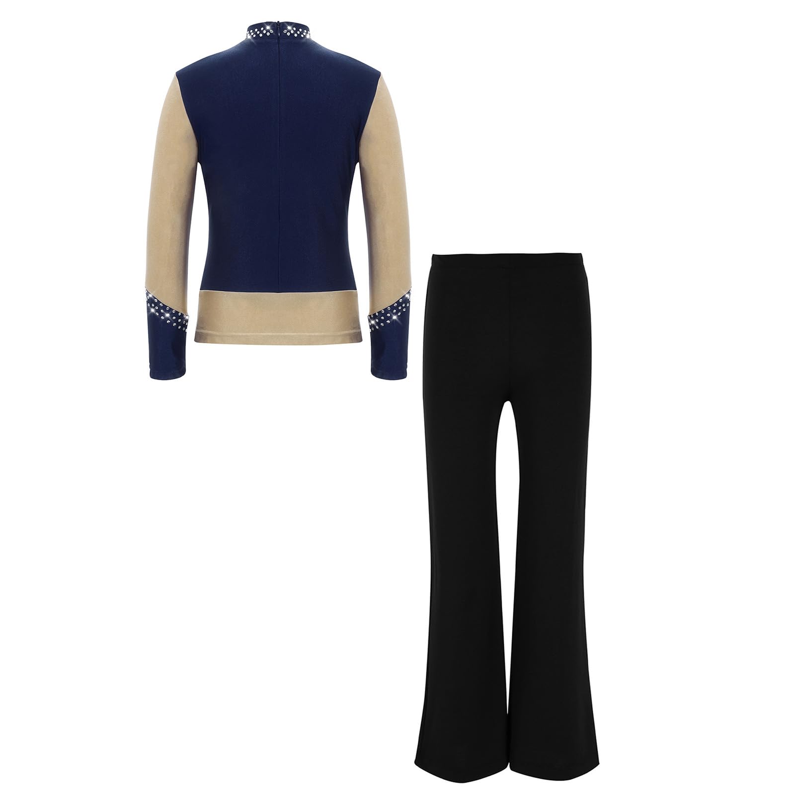 Aislor Enfants Justaucorps De Danse Classique Costume Danse Latine pour Garçons Justaucorps Gymnastique Latine Gymnastique Ballet Valse