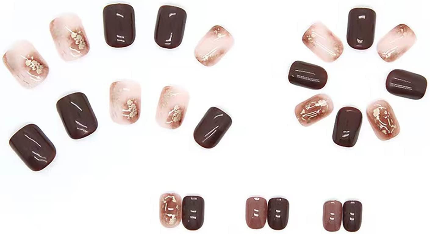 Amazon | ドミ屋ネイルチップ3D爪24枚入ベリーショート人気ネイル