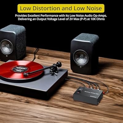 Equivera phono voorversterker - M/M Phono Preamp with Power Switch