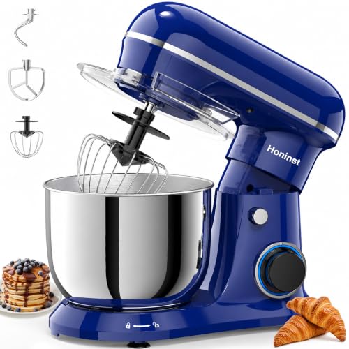 Image of Honinst 4QT Electric Stand Mixer, 10-Speed Tilt-Head Compact Kitchen Mixer