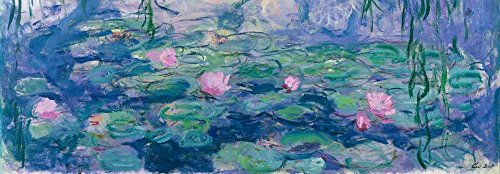 Nénuphars Claude Monet paysage image sur toile encadré 50x146