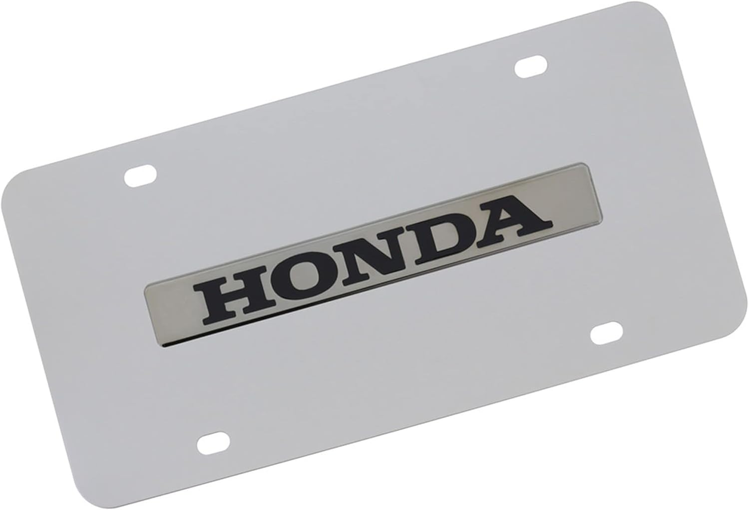 Auto Gold HONNCC Chrome On Chrome License Name Plate, Honda