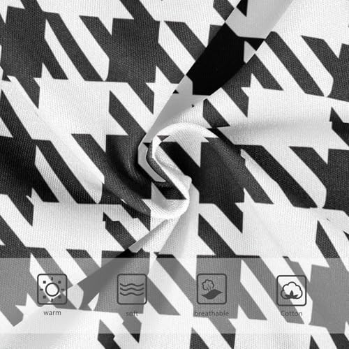 Girls Underwear Toddler 2t Cotton Girl Panties Cute Durable Undies Kids Briefs Black White Houndstooth3