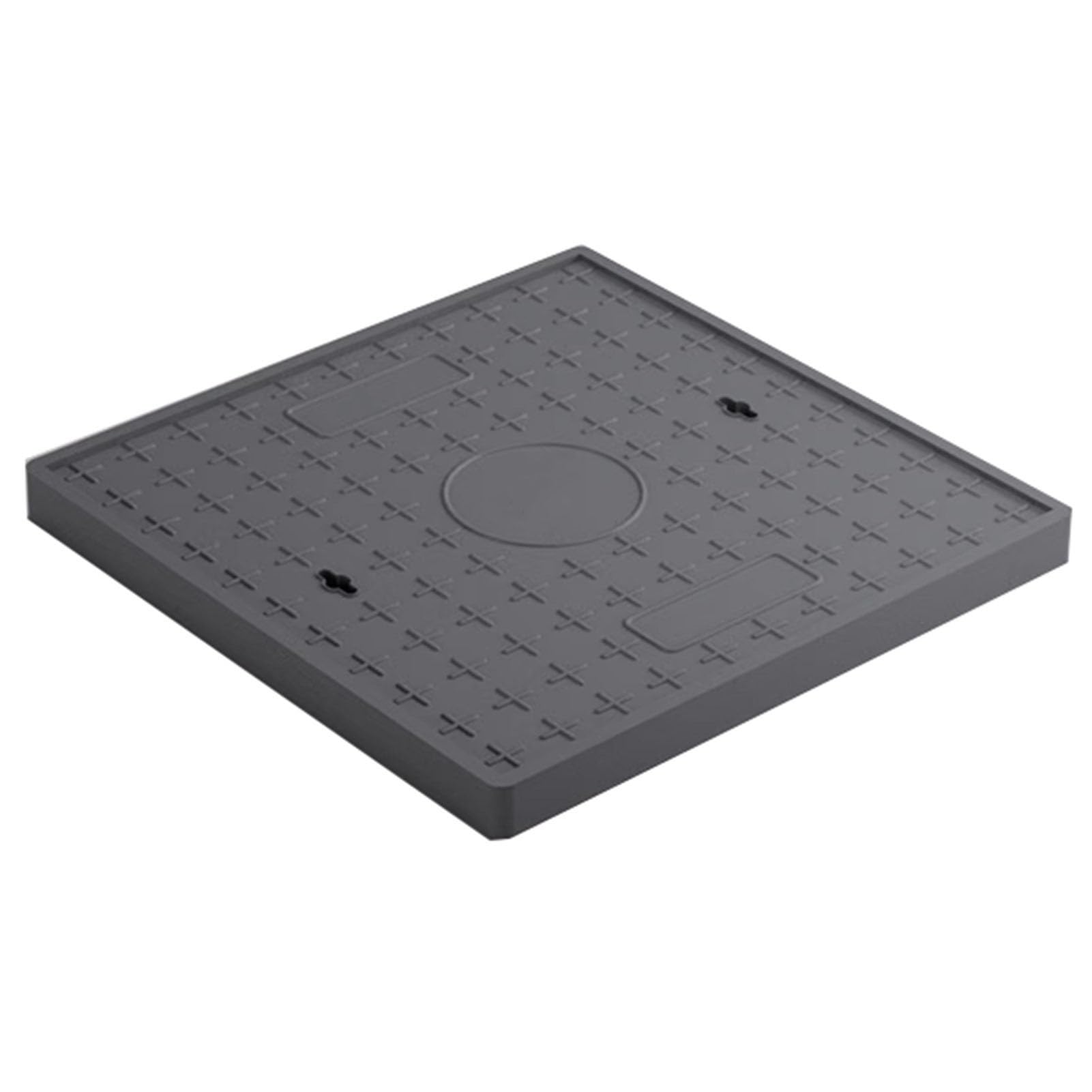 GBRSXYIP Square Fiberglass Manhole Cover -Embedded Sewer Inspection Lid for Yard Garden Patio & Driveway - Solid Top Septic Tank Cover (50x50x4cm)