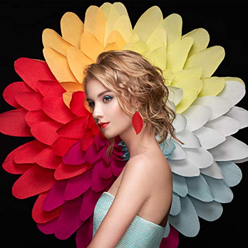 Feather Earrings For Women Feather Leather Earrings Lightweight Feather Earrings Dangle For Women #TOP1