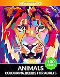 Colouring Books For Adults Animals: 100 Pages Stress Relieving Animal Designs Patterns Coloring Book For Adult With Beautiful Birds, Hummingbirds, ... And More, Best Fun & Relaxing Activity Pages