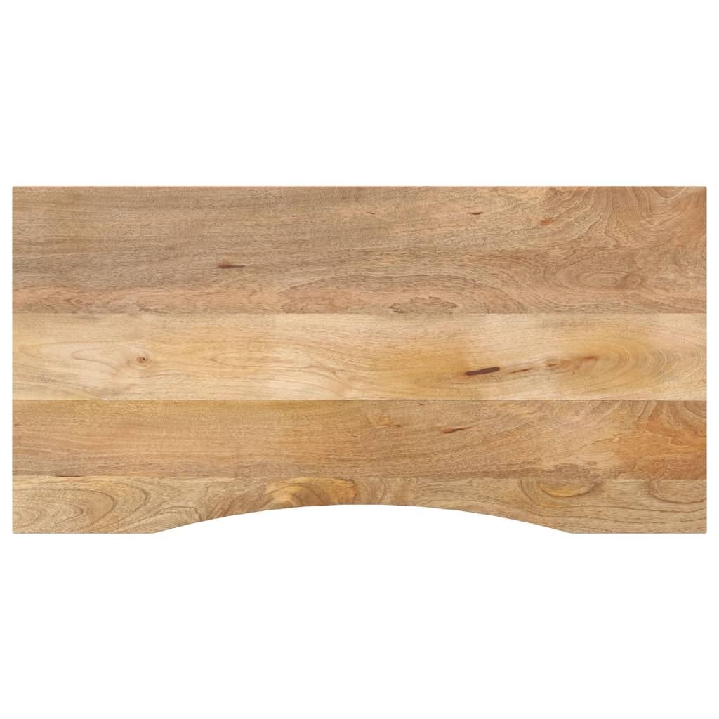 Plateau de table en bois massif 120 x 50 cm pour bureau de télétravail
