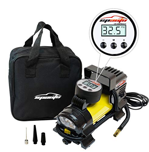Image of EPAuto 12V DC Portable Air Compressor Pump, Digital Tire Inflator