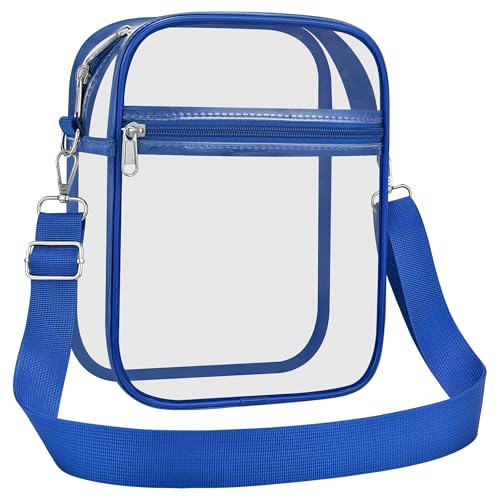 Image of USPECLARE Clear Purse for Stadium Events Transparent Messenger Bag | Stadium Approved Clear Crossbody Bag with Adjustable Straps for Men and Women for Concerts, Game Days, Outdoor Events