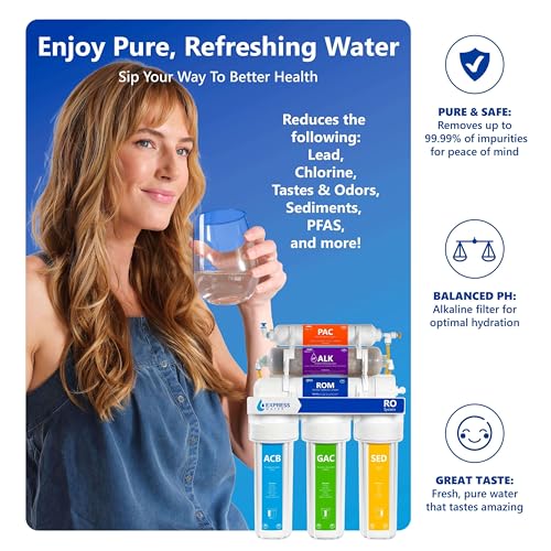 image for Express Water Reverse Osmosis Alkaline Water Filtration System – 10 