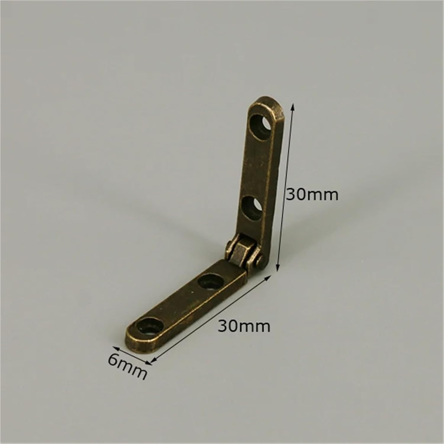 Small Jewelry Box Hinges Wooden Accessories 90 Degree Folding Hinge Zinc Alloy with Screws 4Pcs(D)