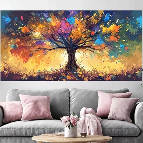 Diamond Painting Arbre de la Vie géant 100x300cm pour créer une décoration murale XXL unique