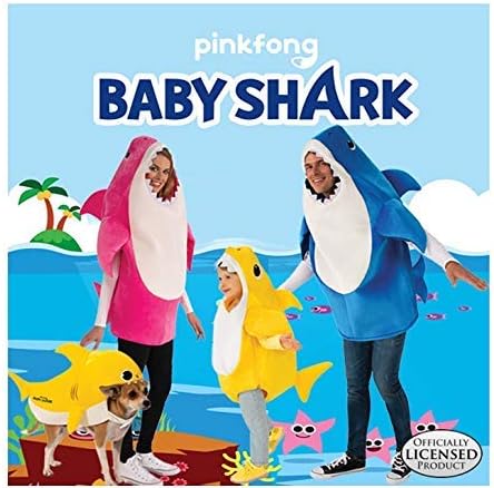 Miniatura 8 de Rubies Disfraz de tiburón de papá para niños con chip de sonido Multi Color