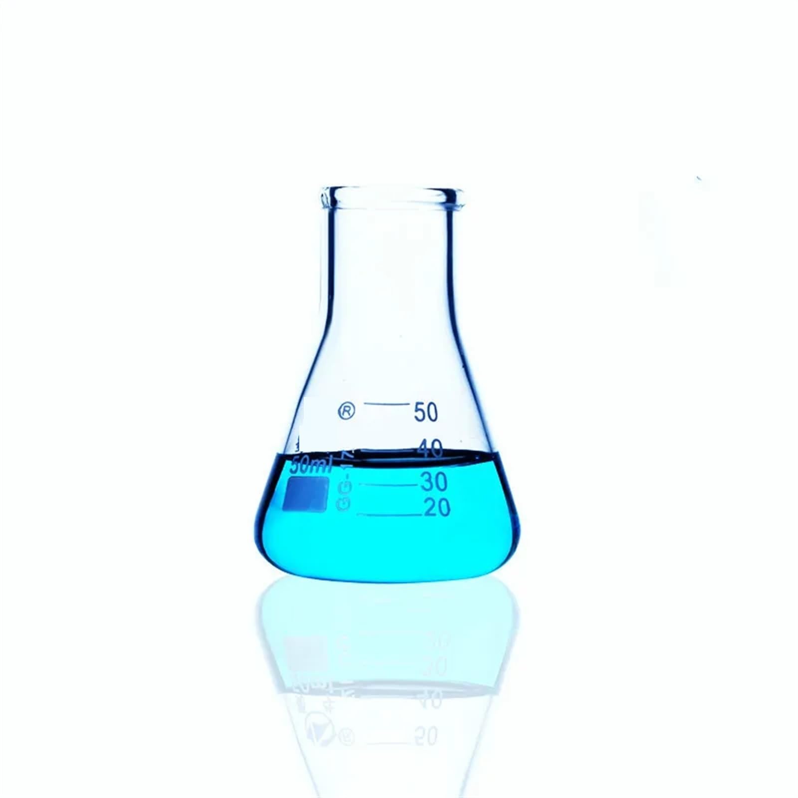 Pallone di vetro per laboratorio, Beuta conica in vetro Vetro ad alto contenuto di silicato Grande calibro 50ml/100ml/150ml/200ml/250ml/500ml/1000ml(1000ml)