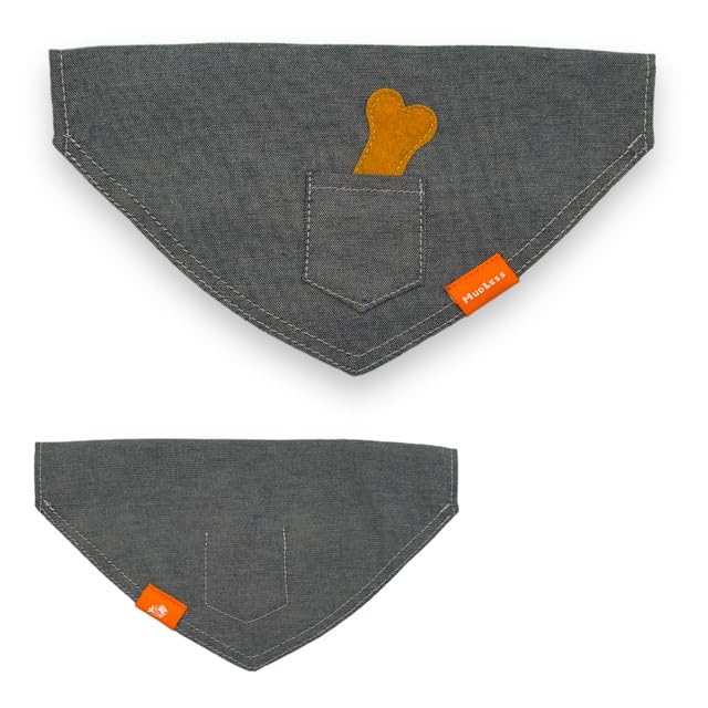 MUDLESS Dog Bandana Neckerchief, Breathable Dog Scarf Accessories