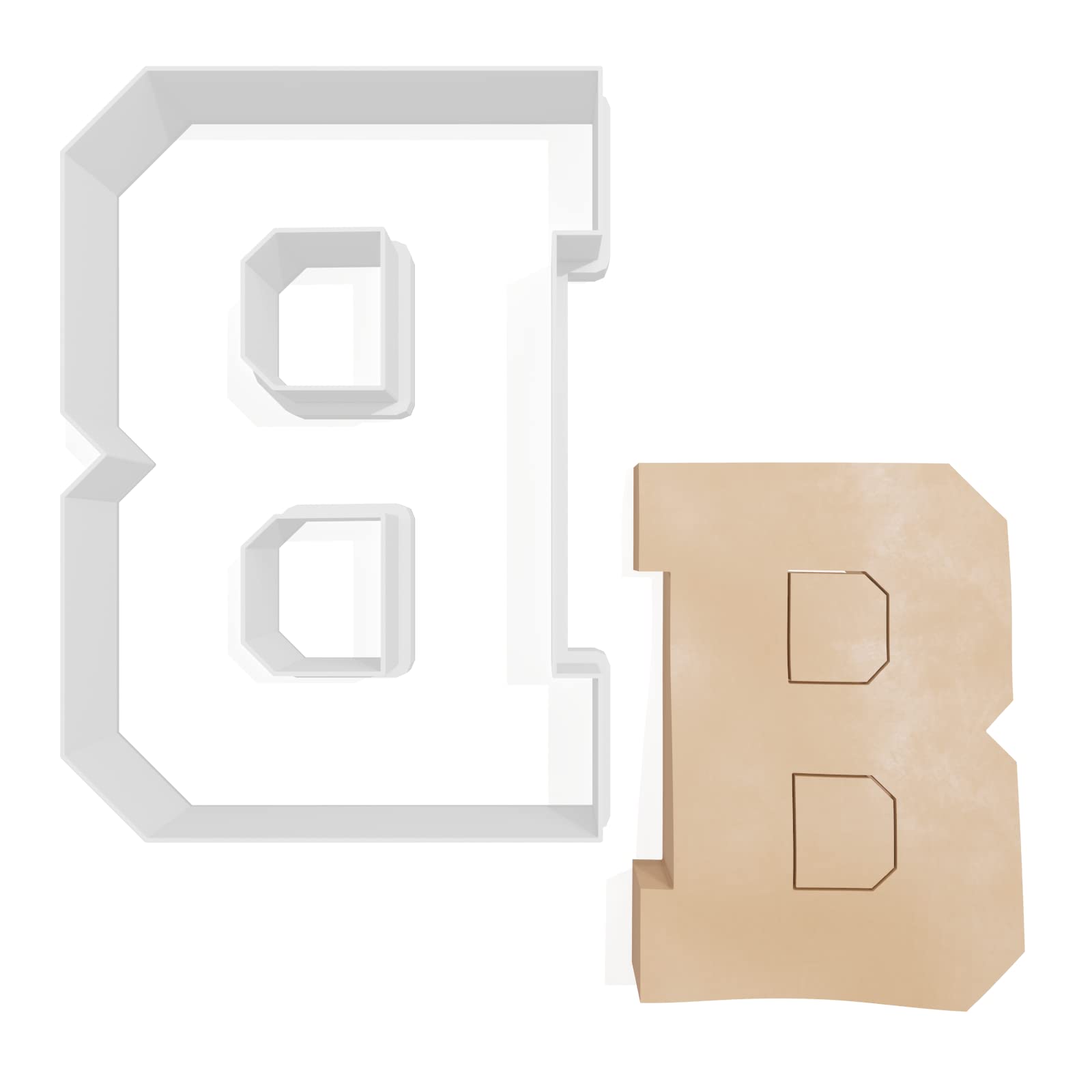 Varsity Letter B Cookie Cutter - 3 Sizes