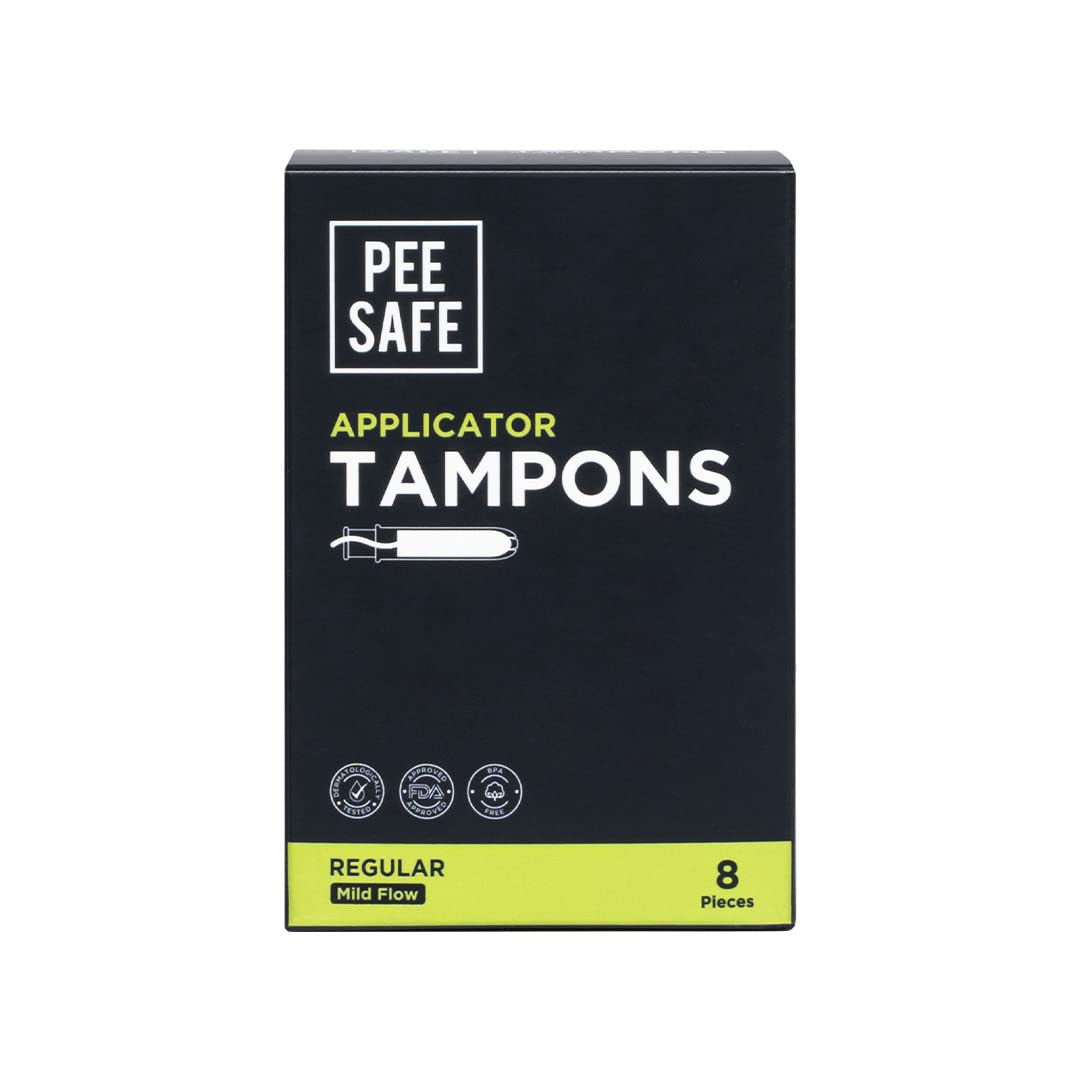 Pee Safe Applicator Tampons For Regular Flow 8 Pieces | Easy to use | Leak Proof | Ultra Soft & Comfortable | Highly Absorbent | BPA Free | FDA Approved (B0C58S2G16) Amazon Price History, Amazon Price Tracker