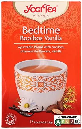 YOGI TEAS - AYURVEDIC Organic Bedtime Rooibos Vanilla 17bags (PACK OF 1)