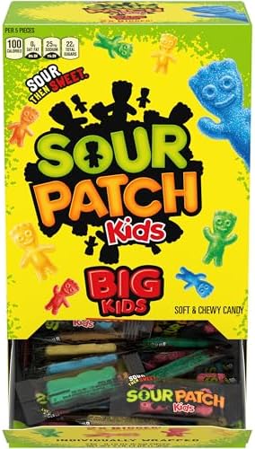 SOUR PATCH KIDS Big Kids Soft & Chewy Gummy Candy, 240 Count