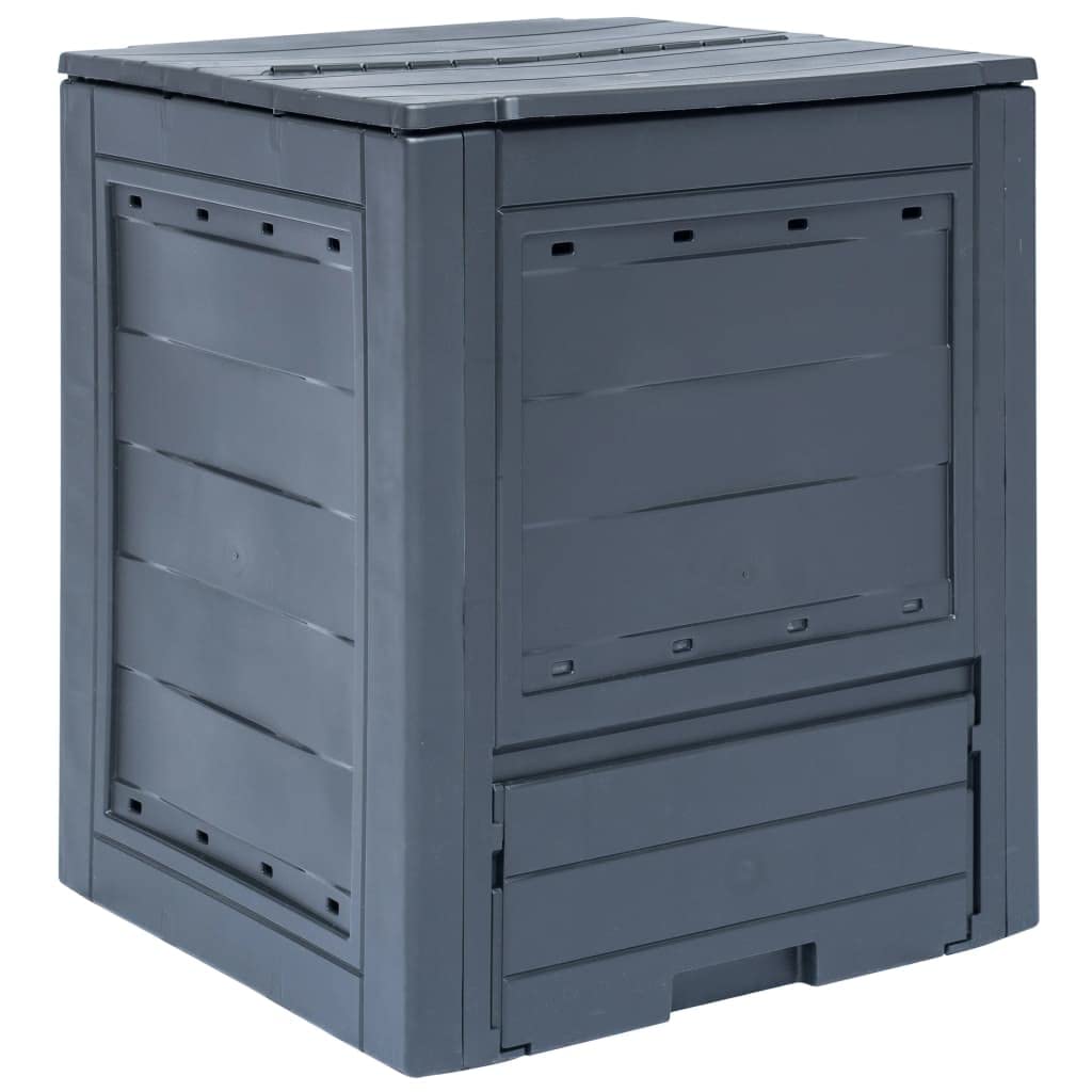 Chusui Compostiera,Compostiera da Giardino,Compostiera da Balcone,Compostiera da Cucina,Compostiera da Giardino 60x60x73 cm 260 L Grigia