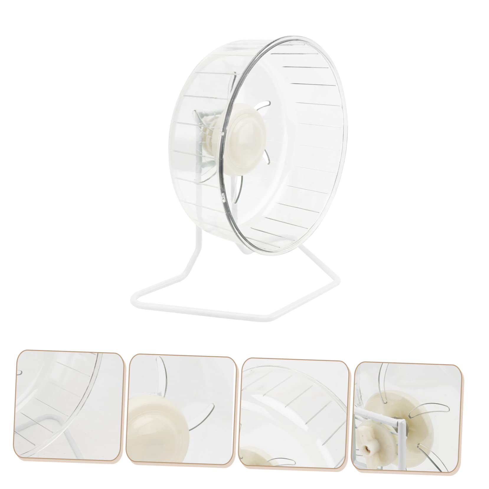 Rueda de Hámster Silenciosa de 16 Cm para Hacer Ejercicio Rueda para Hámster Enano Juguete Silencioso para Correr sin Olor Juguete de Ejercicio Nocivo para Mascotas
