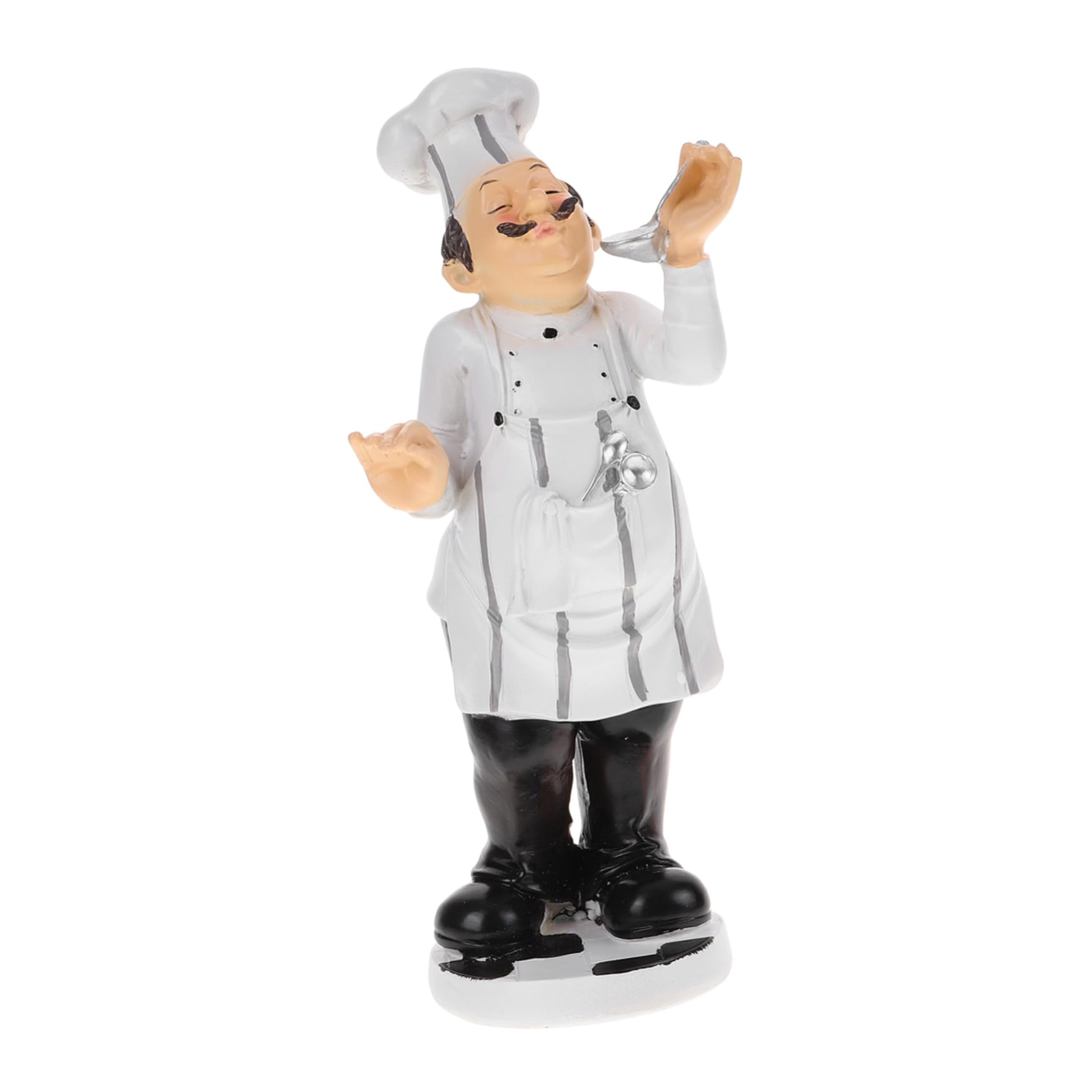 DECHOUS Ornamento dello Chef in Resina Mini Scultura per Decorazione Ristorante Bar Pasticceria Tavolo Casa Soggiorno Stile Europeo 10 Cm