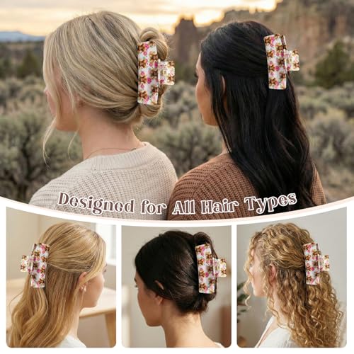 Pinza de cabello mediana con diseño de vaca de las Highlands miniatura 5