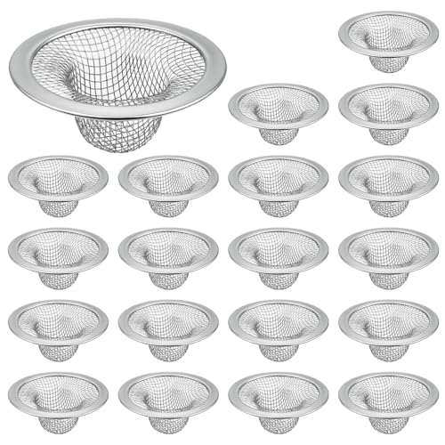 Coladores de malla para desagüe de baño 20 piezas