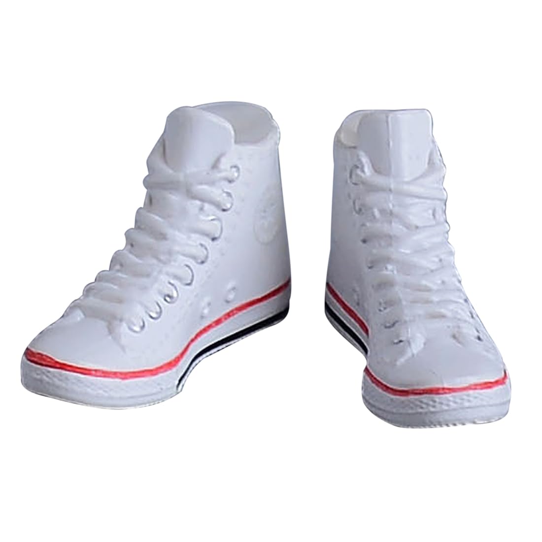 Meetoget 1/12 Scale Male Figure Doll Daily Sports Canvas Shoes Action Figure PU002US,White