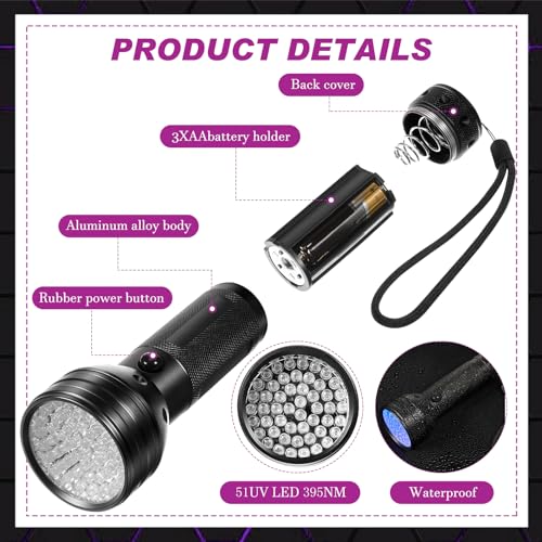 Image of Dunzy 3 Pcs Ghost Hunting Equipment Kit, 1 LED Emf Magnetic Field Hunting Detector, 1 Digital Voice Recorder Watch EVP Recorder with Playback 32 Gb, 1 Black UV Flashlight for Paranormal Research Tools