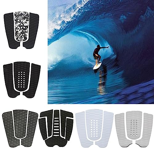 LFRXION Surfboard Traction Tail Pads 3 Pieces EVA Anti-Slip Surfboard Traction Pads Surfs Deck Grips for Surfboard Longboards - Thumbnail 2