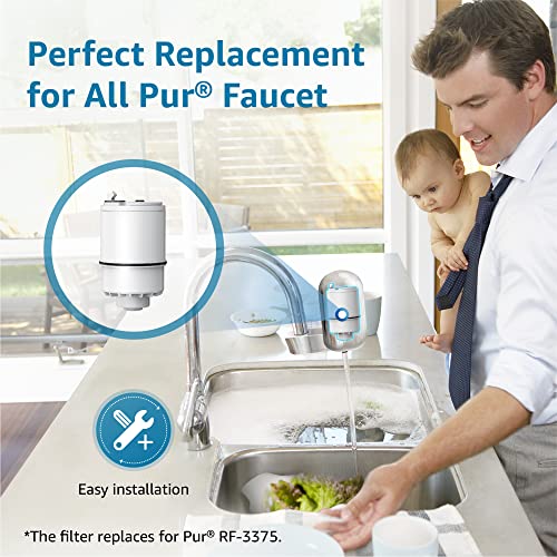 Aquacrest Rf3375 Nsf Certified Water Filter, Compatible With Pur® Rf-3375 (Rf33752V2) Faucet Replacement Water Filter (3 Count, Packing May Vary),Model No.: Aqu-Cf08B #TOP2