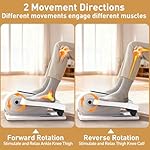 Under Desk Elliptical Exercise Machine, Electric Ellipse Leg Exerciser as Seen on TV, 15 Speeds Foot Exerciser While Sitting for Seniors, Portable Seated Pedal Exerciser for Home Office - Image 4