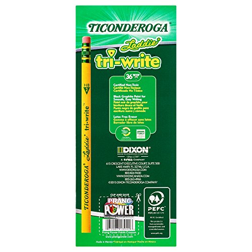 Lápices Ticonderoga Tri-Write, Pack 36 piezas miniatura 4