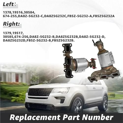 Convertidor catalítico para Ford Edge 3.5L 2015-2018 lado derecho 1PC 5
