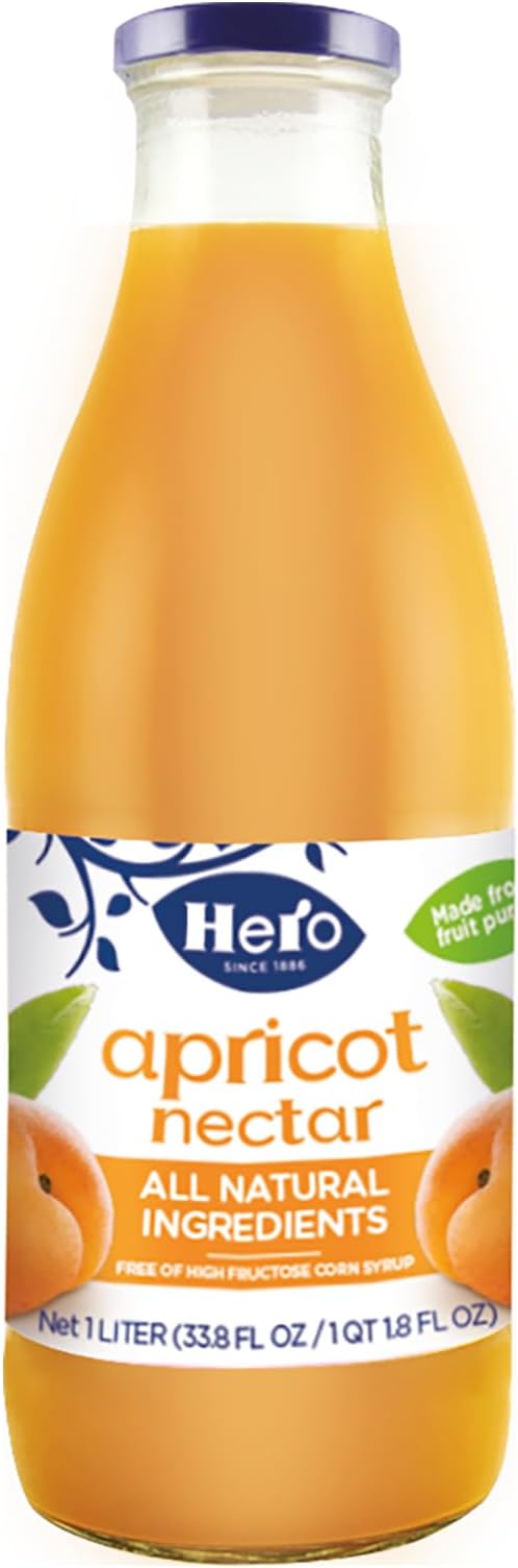 Hero, Juice Nectar Apricot, 33.8 Fl Oz