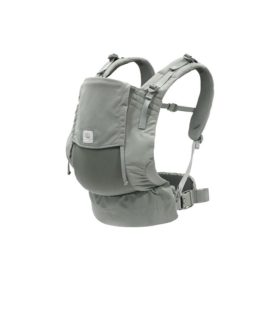 Stokke Limas Mesh, Glacier Green – atmungsaktive Babytrage, 4–15 kg | Full-Buckle Sommer Babytrage mit optimaler Luftzirkulation, 4 bis 15 kg, als Bauch-, Rücken- oder Onbuhimo-Trage nutzbar