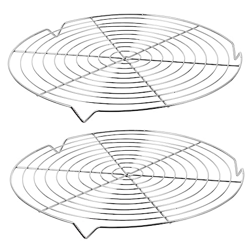 LIGIGWASH 2piezas Rejilla Enfriadora Rejilla De Secado Acero Inoxidable Soportes Enfriador De Galletas Regalos