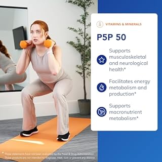 Pure Encapsulations P5P 50 - Active Vitamin B6 - Supports Energy Metabolism & Brain Health* - Gluten Free & Non-GMO - 60 Capsules