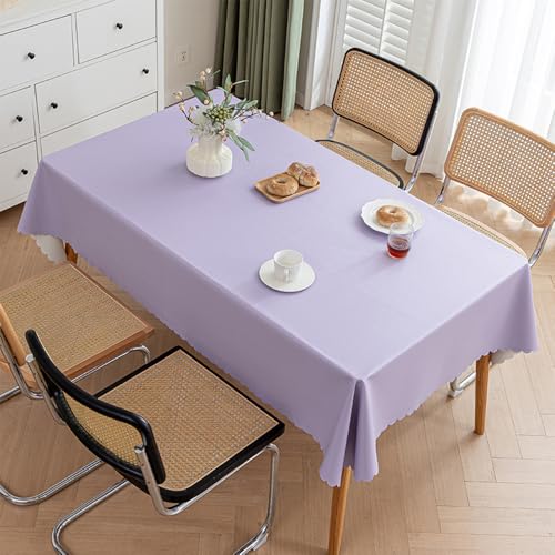 Foxace �e�[�u���N���X �r�j�[�� �����` 140×140cm �p�[�v�� �H��J�o�[ �h��/�h��/�ϔM �e�[�u���J�o�[ ����h�~ �������ȒP �f�X�N�}�b�g �e�[�u���}�b�g �k���� ���n PVC �}���`�N���X �ϋv�� �ƒ�p �X�ܗp 3���Z�b�g