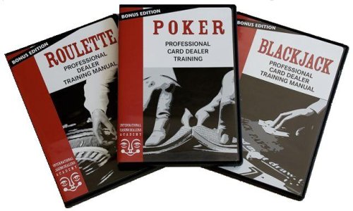 Easy Professional Casino Dealer Job Training Set: Poker/Roulette/BlackJack