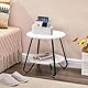 CAAGGMM Bett Organizer zum Einhängen, Hängebett Organizer Aufbewahrungskorb mit 2 Abnehmbarer Haken, Nachttisch Organizer, für Zuhause, Wohnheim, Etagenbett, Büro, Weiß