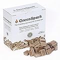 GreenSpark Firestarters Square 160 Pcs Natural Fire Starters for Grill, Smoker, Pizza Oven, BBQ, Wooden & Pellet Stove, Fire Pit, Long Burn, Waterproof,All Weather, Safe for Indoor/Outdoor Use