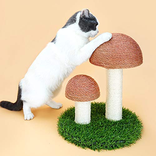 Planche à gratter pour chat avec tapis de jeu interactif marron - 2