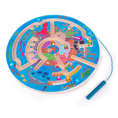 Puzzle de Labyrinthe Aquatique Bigjigs Toys jeu éducatif en bois