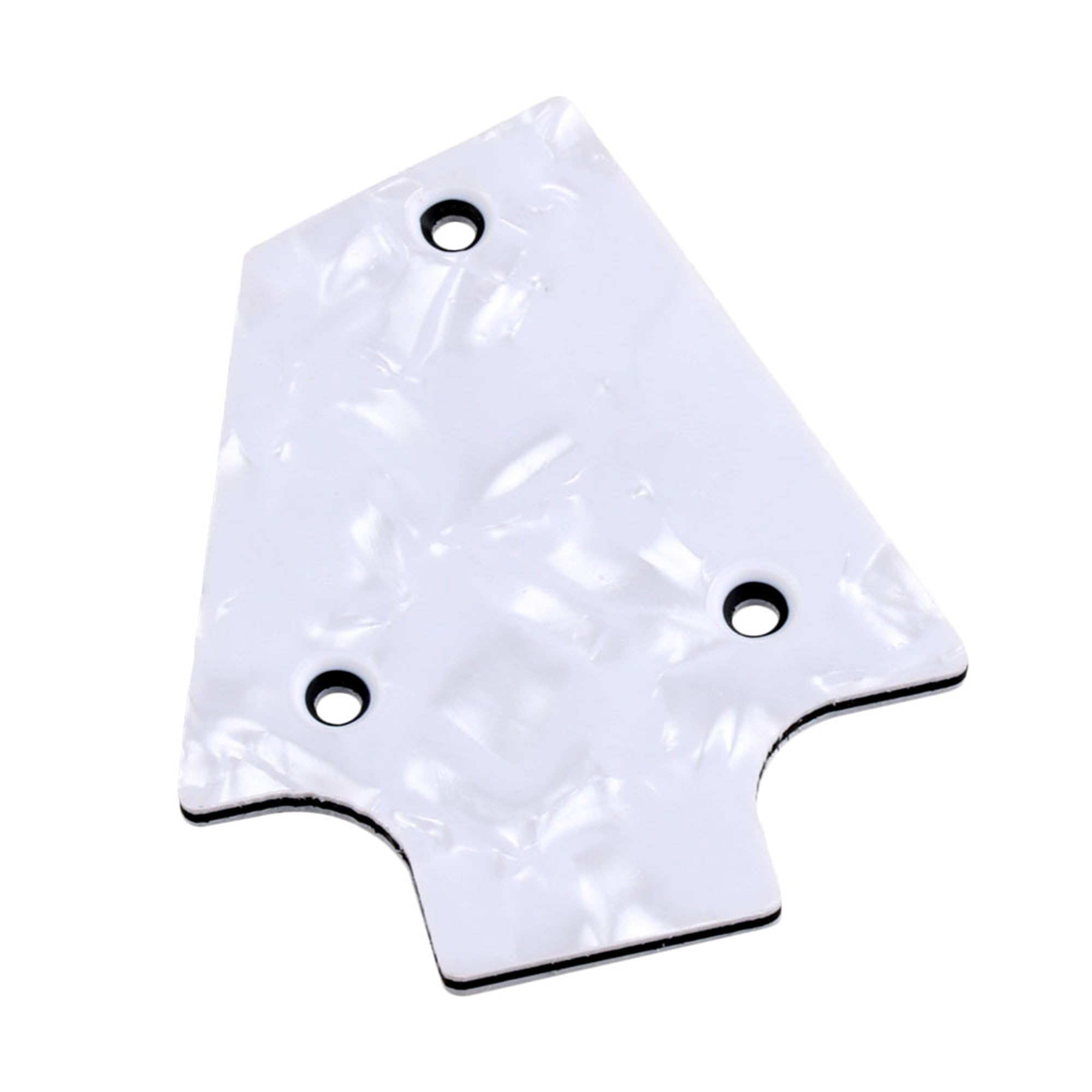Yibuy 3-Ply Guitar Truss Rod Cover for Electric Guitar White with Screws Kit White Pearl