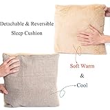 Cat Bed for Indoor Cats - Cat Cave Bed Cat House Cats Tent with Removable Washable Cushioned Pillow, Soft Kitten beds (Beige-1, Medium(15''x15''x15'') - Image 5