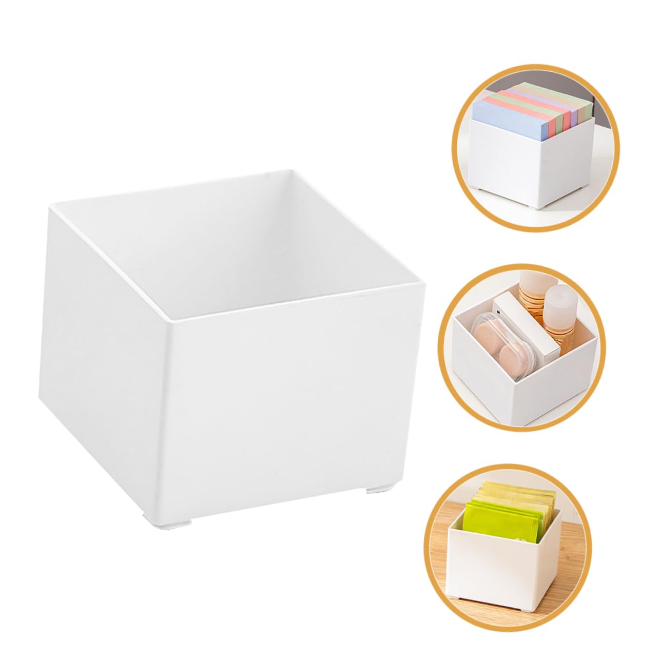 NUOBESTY Lot De 5 Boîtes De Rangement Porte-mémo Bloc-notes Distributeur De Bloc-notes Rangement De Bureau Petit Étui Pour Bloc-notes 2 Pièces X 5