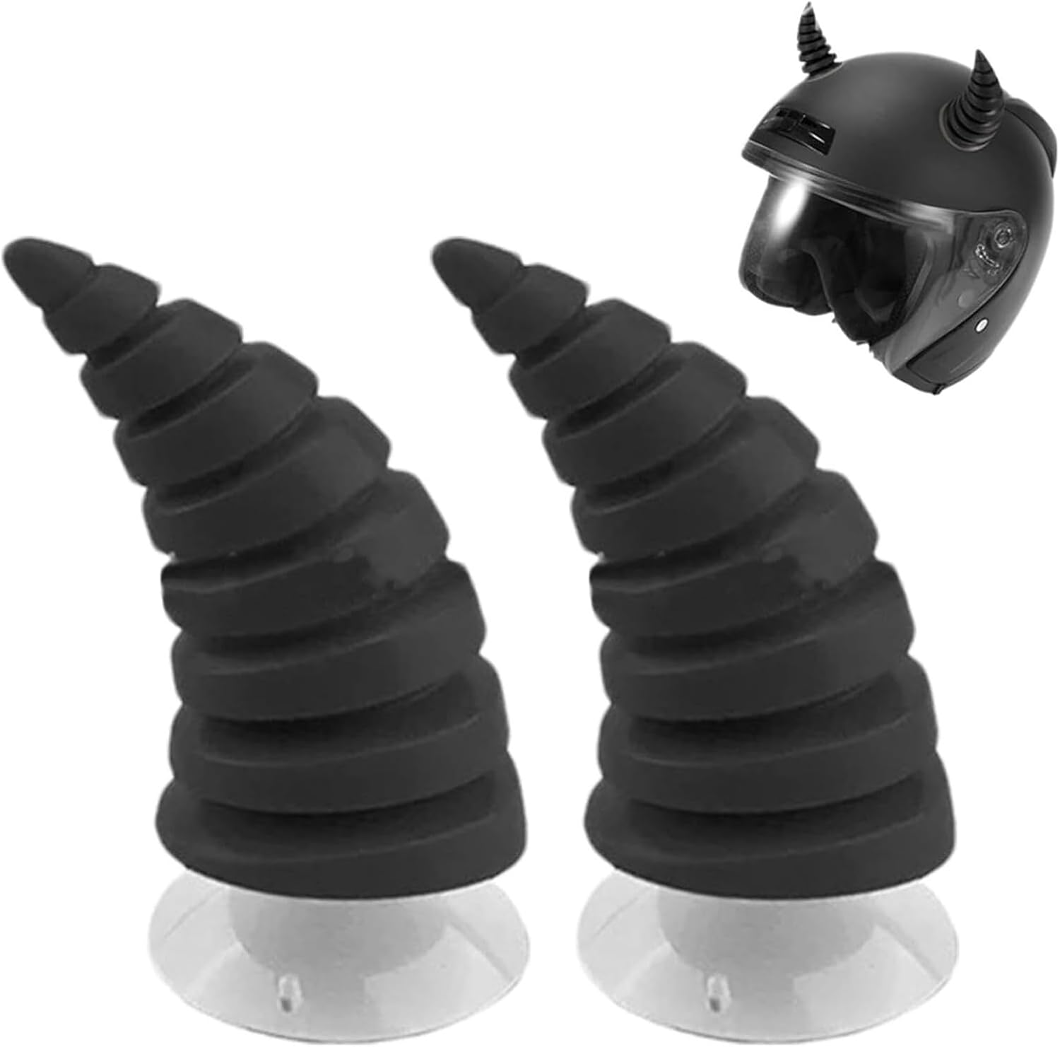 Devil Wing Helmet Decor, Suction Cup Funny Horn Deco ion for Bike Snow Sports Helmets, Edgy Helmet Accessories for Ski/Snowboard Enthusiasts
